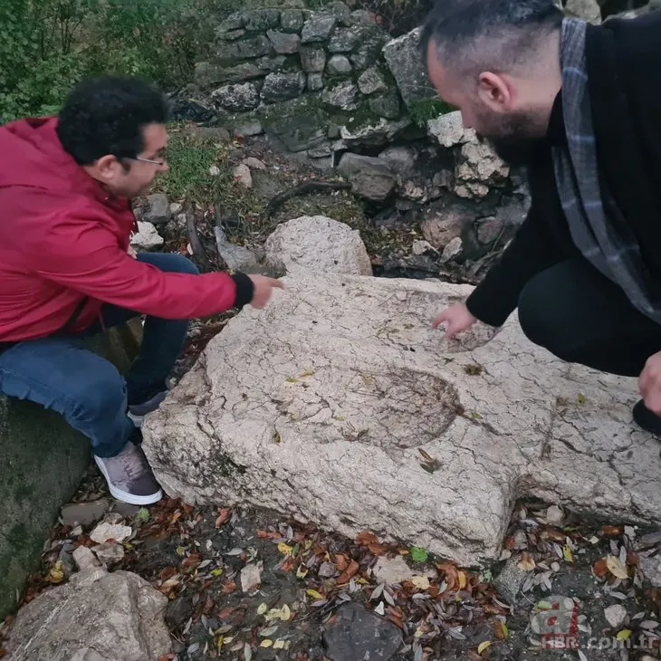 Araştırma yaparken bulmuşlardı! Bizans dönemine ait mezar taşı çıktı