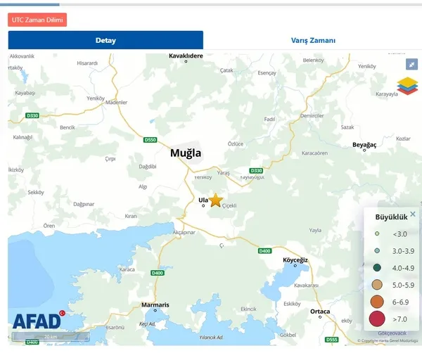 Muğla'da deprem oldu! 2023 AFAD son depremler - 1