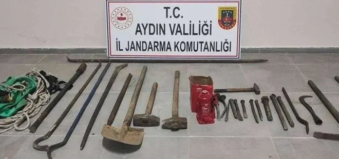 Kaçak kazı yapan 6 kişi suçüstü yakalandı