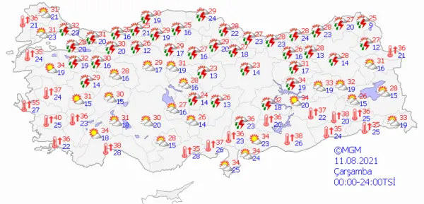 1628433636757.png Meteoroloji'den çok sayıda ile son dakika sağanak yağış uyarısı! Yangın bölgelerinde yağmur sürecek mi? İstanbul Ankara İzmir'de bu hafta hava durumu nasıl olacak? - 7