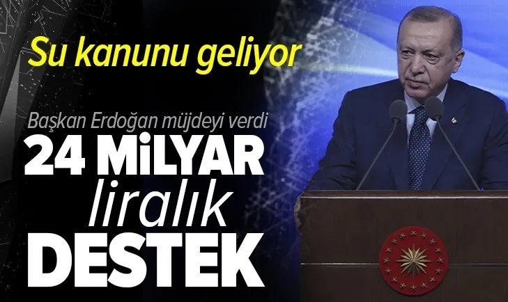 Son dakika: Başkan Erdoğan'dan 1. Su Şurası Lansmanından önemli açıklamalar