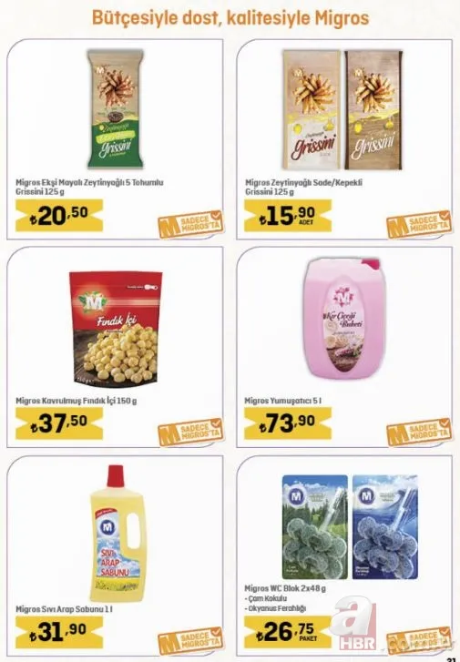 26 Eylül Migros indirim kataloğu yayınlandı: Migros’ta Dana Kasap Sucuk 59 TL, Dana Kasap Sucuk 59 TL, Dana Kıyma 99.90 TL, Süzme Peynir 39 TL’den satılıyor 21