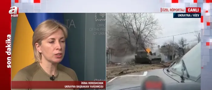 Ukrayna Başbakan Yardımcısı İrina Vereshchuk A Haber'de! Türk halkına seslendi: - 5