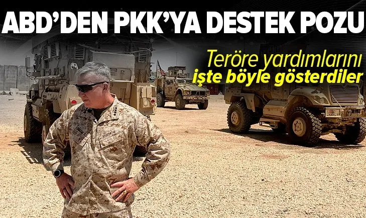 ABD'den PKK'ya destek pozu! Teröre yardımları böyle görüntülendi