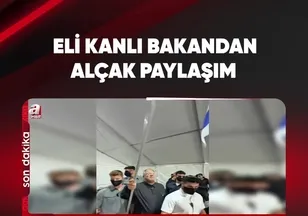 ELİ KANLI BAKANDAN ALÇAK PAYLAŞIM