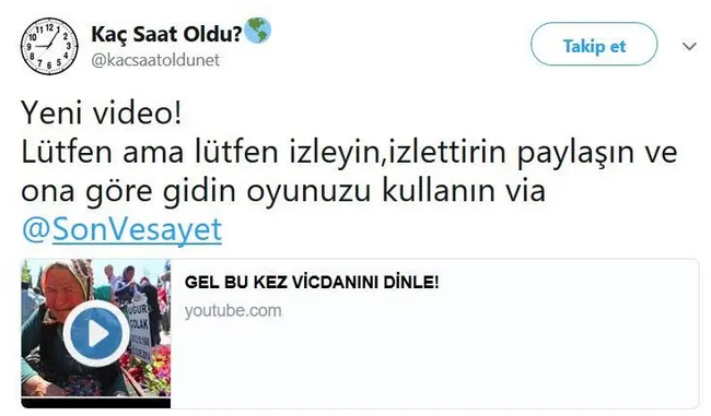 Kaç Saat Oldu hesabının yöneticisi yakalandı