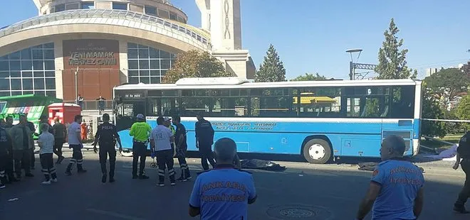 Son dakika: Ankara’da özel halk otobüsü durağa girdi