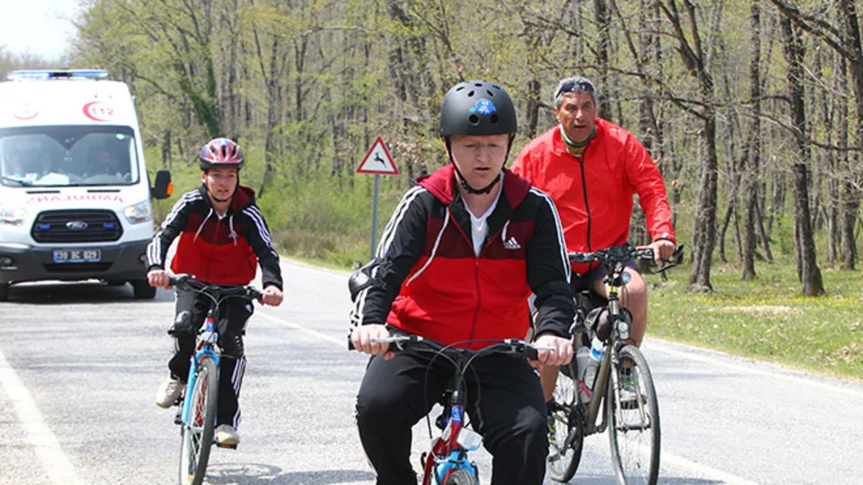 Bakanlık projesiyle özgürlük için pedal çevirdiler!
