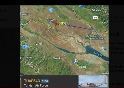 Askeri kargo uçağı Gürcistan’da düştü