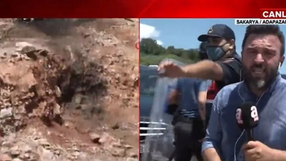 Sakarya'da havai fişek taşıyan araçta patlama! A Haber olay yerinde