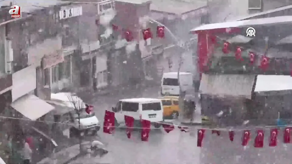 Van Başkale’de kar etkili oldu