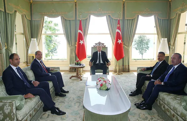 KKTC Başbakanı Ersin Tatar: Erdoğan ile yararlı bir görüşme yaptık - 1