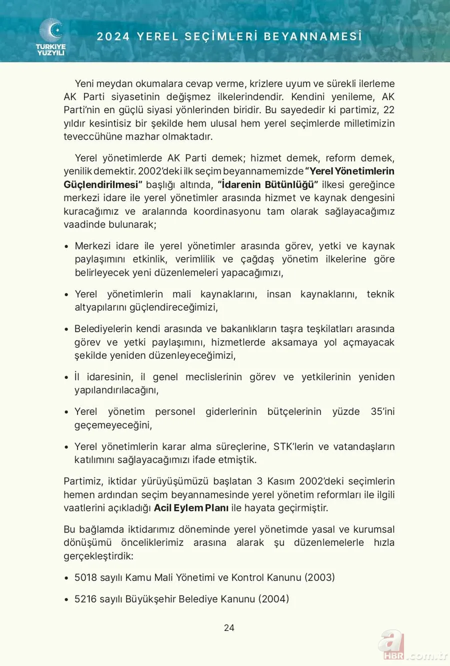 İşte AK Parti'nin yerel seçim beyannamesi! 85 milyonu ilgilendiriyor: Gençlerden yaşlılara, aileden engelliye... 20