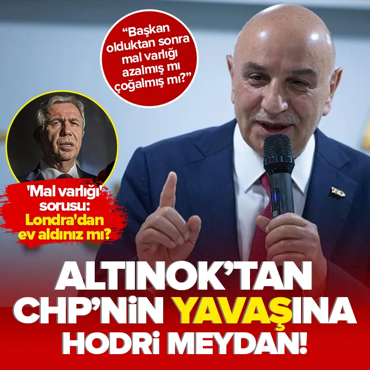 Altınok’tan CHP’li Mansur Yavaş’a hodri medyan!