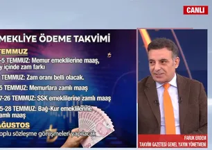 Emekliye ödeme takvimi! Faruk Erdem A Haber'de anlattı: Emeklileri ve memurları sıcak bir yaz bekliyor