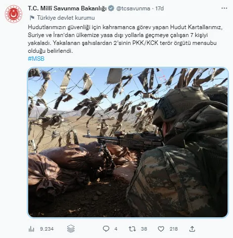 Hudut kartalları geçit vermiyor! Suriye ve İran'dan yasa dışı yollarla yurda girmeye çalışan 7 kişi yakalandı - 1