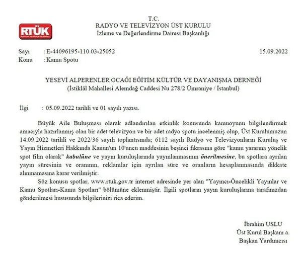 RTÜK’ten LGBT karşıtı kamu spotu için karar: Büyük Aile Buluşması öncesi televizyonlarda yayınlanacak