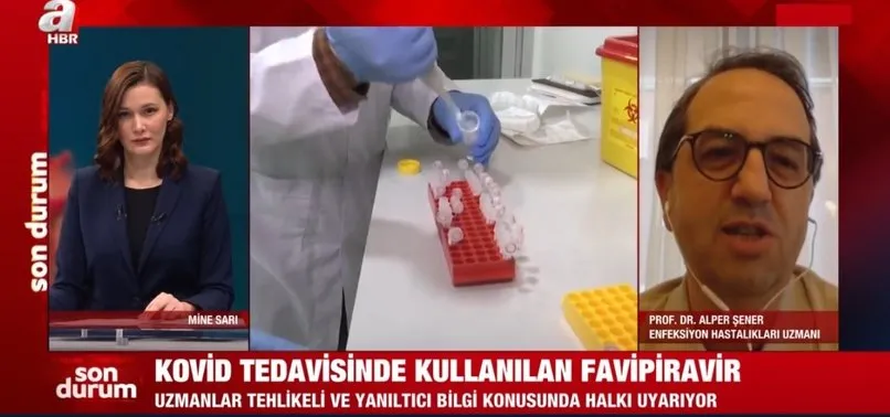 Türkiye'de kullanılan Kovid-19 ilacı Favipiravir ile ilgili Türk bilim insanı A Haber canlı yayınında uyardı