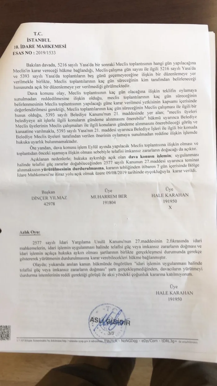 İBB Meclisi’nin çalışma süresi davalık oldu