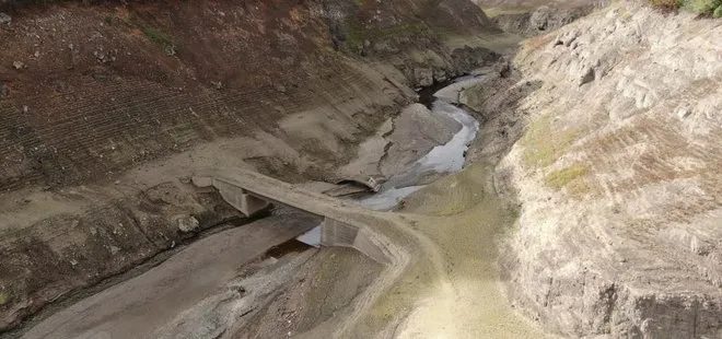 Yuvacık Barajı alarm veriyor! Eski köprü ortaya çıktı