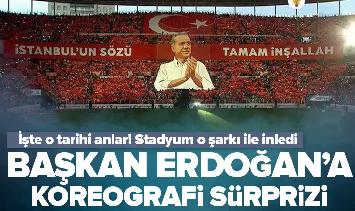 Gençlerden Başkan Erdoğan koreografisi