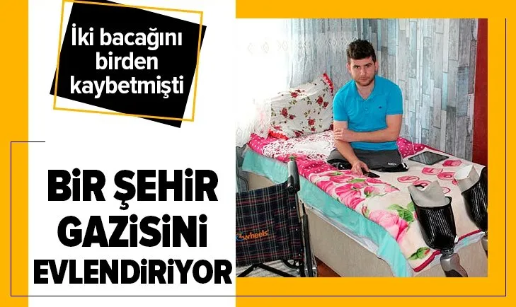 Tekirdağ Kapaklı halkı gazisini evlendiriyor!