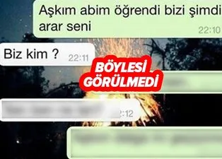 Abisinin ilişkilerini öğrendiğini Whatsapp'tan sevgilisine söyleyen kız aldığı tepkiyle şoke oldu!