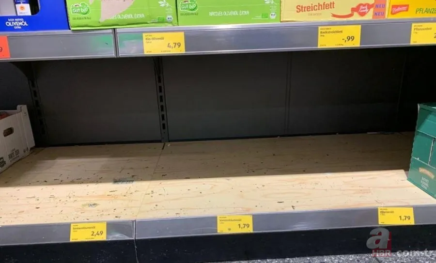 Almanya'daki gıda krizi temel besin maddelerine kısıtlama getirtti! Raflardaki uyarı şoke etti 3