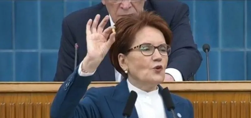İYİ Parti lideri Meral Akşener Meclis'te şova soyundu! Mermilerle provokasyona devam etti