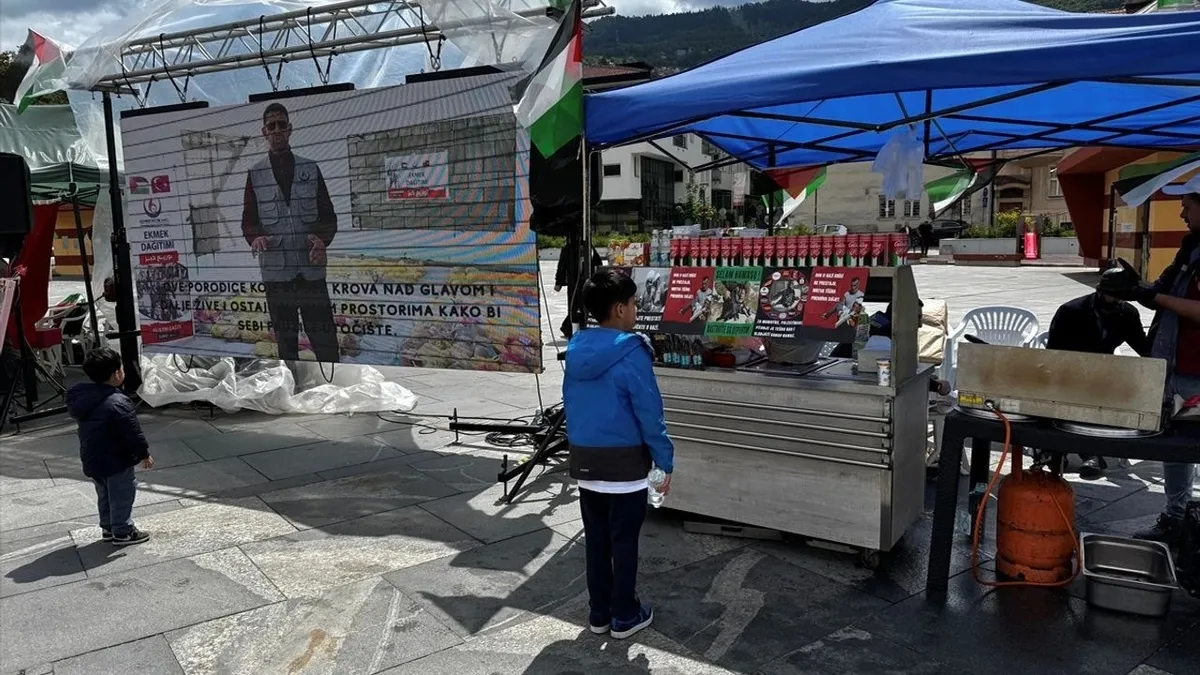 Bosna Hersek'te Gazze'ye destek kermesi!