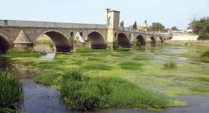 Kuraklık bu hale getirdi: Tunca Nehri yeşile büründü