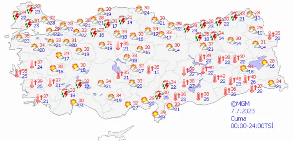 1688674031478.png Sağanak yağış yolda! Meteoroloji il il uyardı! Bu sefer kuvvetli geliyor... - 4