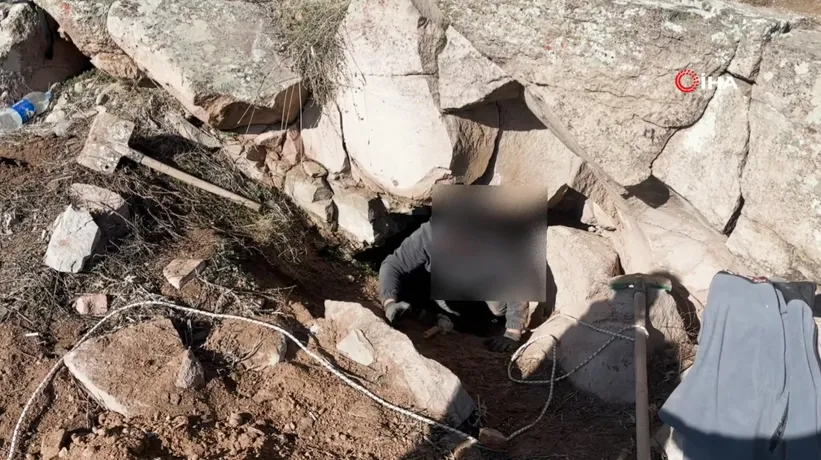 Kazdıkları kuyuda böyle yakalandılar