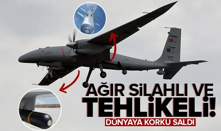 Ağır silahlı ve tehlikeli: Akıncı SİHA envanterde! Dünyaya korku saldı