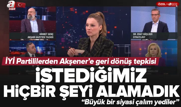 Akşenere sitem: Biz bu masaya neden döndük?