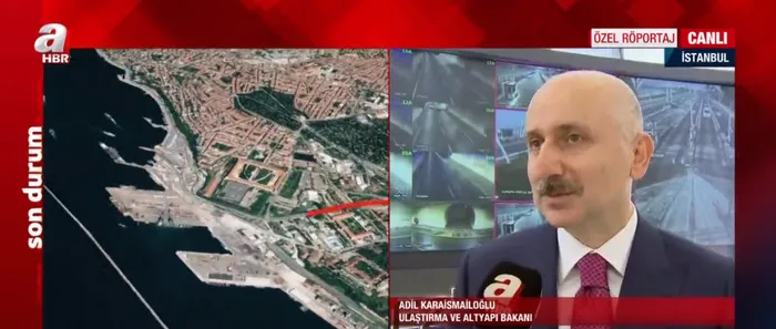 Son dakika: Avrasya Tüneli nasıl izleniyor? A Haber tünelin kalbinde! Ulaştırma ve Altyapı Bakanı Adil Karaismailoğlu A Haber’de anlattı