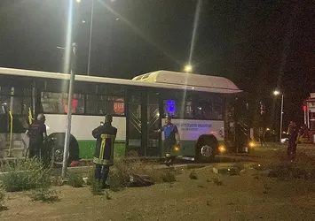 Kayseri'de ilginç olay! Park halindeki halk otobüsünü kaçırdı 5 kilometre sonra kaza yaptı