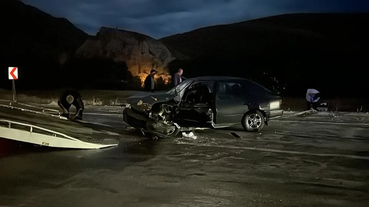 Bayburt'ta feci kaza | 1 ölü 2 yaralı