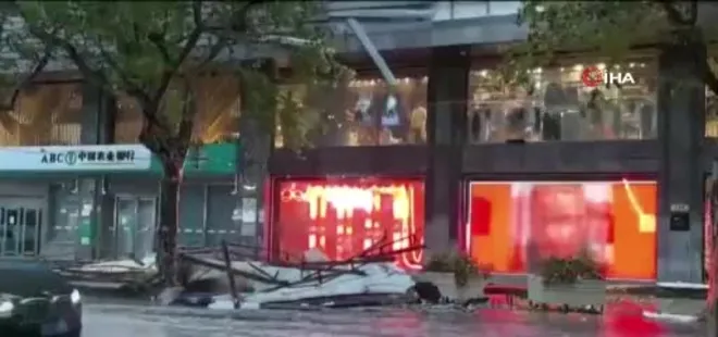 Şanghay’ı son 75 yılın en şiddetli tayfunu