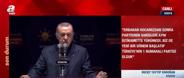 Başkan Recep Tayyip Erdoğan: Faizi tek haneye indirdik enflasyon da inecek!