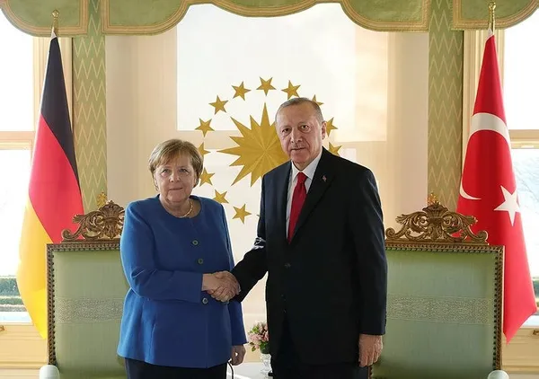 Başkan Erdoğan ile Merkel görüşmesi sona erdi - 1