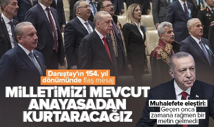 Son dakika: Başkan Erdoğan’dan Danıştay’ın 154. Kuruluş Yıl Dönümünde önemli açıklamalar
