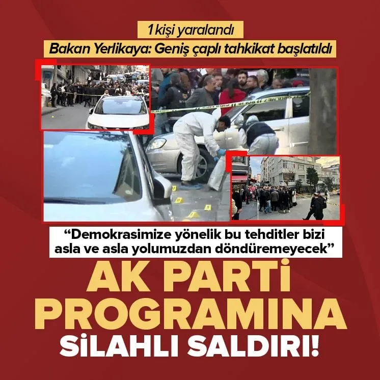 AK Parti programında silahlı saldırı!