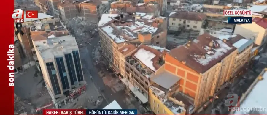 Görüntüler Malatya'dan... A Haber drone kamerası ile kayda alındı! İşte BÜYÜK YIKIM 14