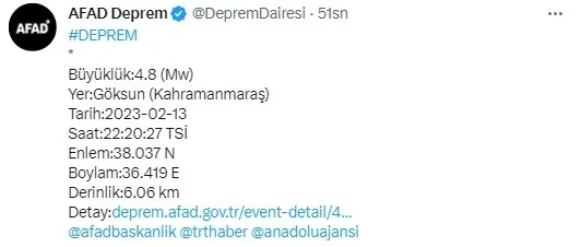 1676316954008.jpg Kahramanmaraş yine sallandı! Artçı depremler sürüyor! AFAD son depremler listesi 2023 - 3