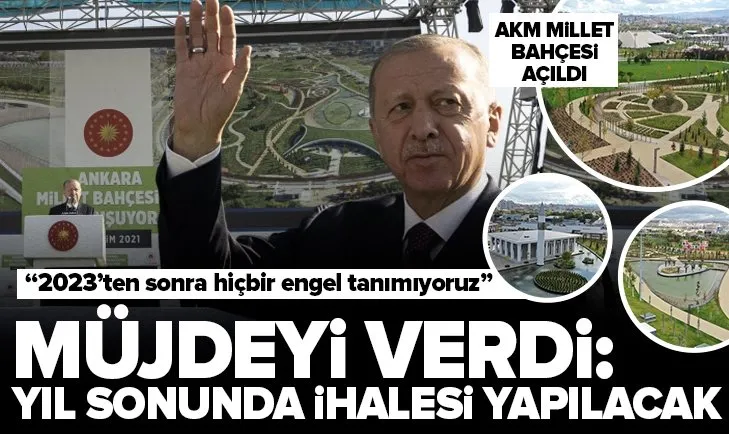 Son dakika: AKM Millet Bahçesi Başkan Erdoğan’ın katılımıyla açıldı