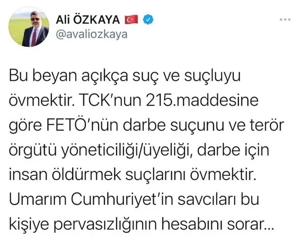 iyi-partide-yoneticilik-yapan-ugur-songul-saritasli-15-temmuz-kahramani-omer-halisdemir-icin-asil-darbeci-ifadesini-kullandi-olsa-olsa-seref-yoksunudu-1627228910167.jpg İYİ Parti'de yöneticilik yapan Uğur Songül Sarıtaşlı 15 Temmuz kahramanı Ömer Halisdemir için "asıl darbeci" ifadesini kullandı: "Olsa olsa şeref yoksunudur" - 4