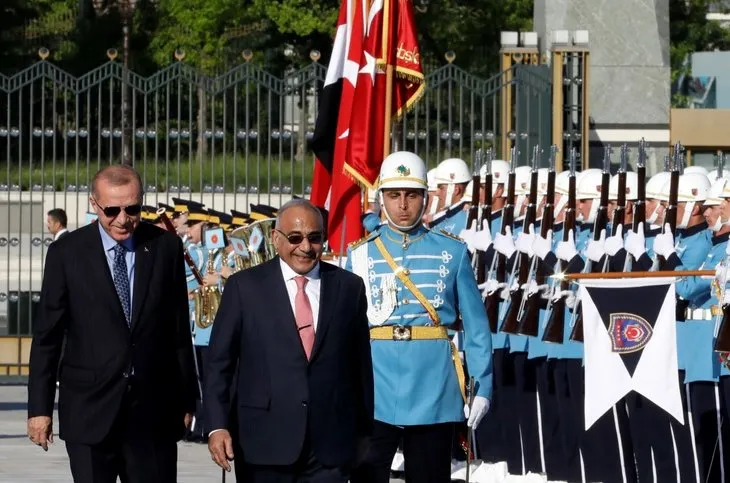 Başkan Erdoğan, Irak Başbakanı Abdulmehdi'yi resmi törenle karşıladı