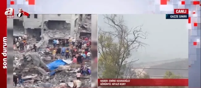 Katliam gecesinin ardından Gazze | Katil İsrail sivillere ölüm kustu! A Haber savaş bölgesinde