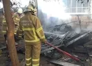 Tandırlık alandaki yangın korkuttu